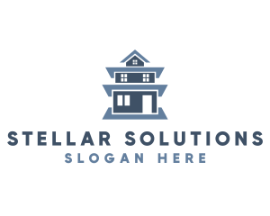 Blue Tall House logo design