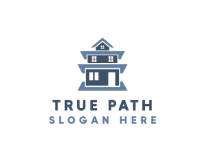 Blue Tall House logo design