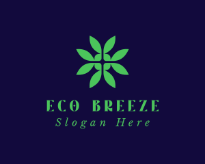 Green Eco Leaf logo design