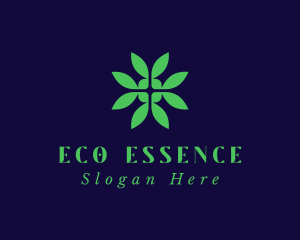 Green Eco Leaf logo design