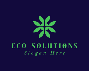 Green Eco Leaf logo design