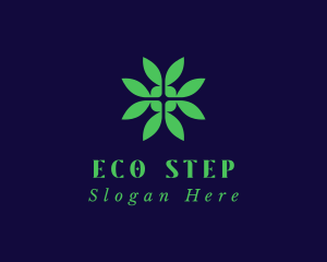 Green Eco Leaf logo design