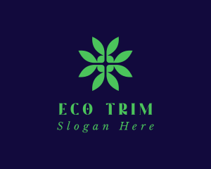 Green Eco Leaf logo design