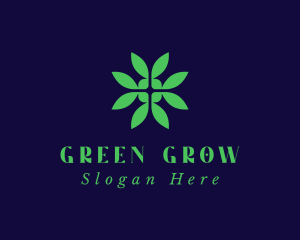 Green Eco Leaf logo design