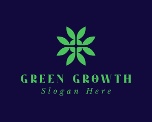 Green Eco Leaf logo design