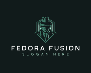 Inspector Fedora Spy logo design