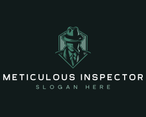 Inspector Fedora Spy logo design