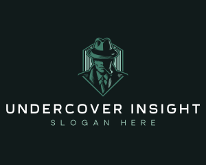 Inspector Fedora Spy logo design