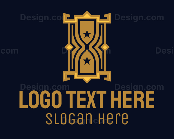 Gold Royal Hourglass Logo