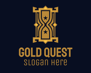 Gold Royal Hourglass logo design