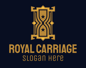 Gold Royal Hourglass logo design