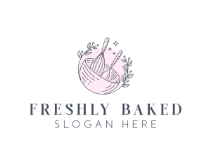 Baking Whisk Bowl logo design