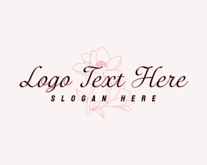 Natural Beauty Flower logo