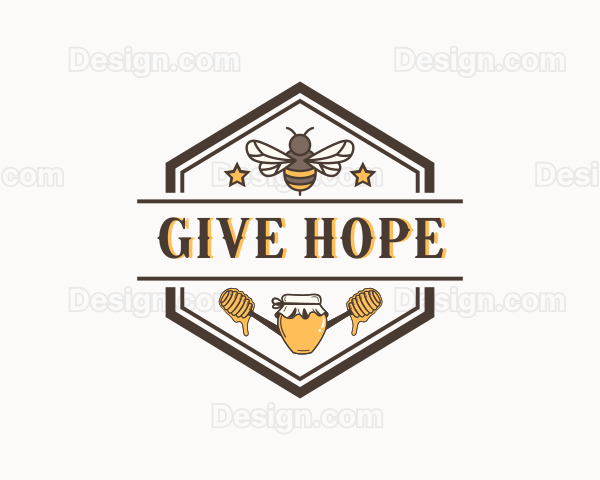 Organic Honey Bee Logo