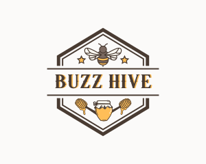 Organic Honey Bee logo design