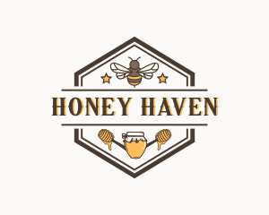 Organic Honey Bee logo design