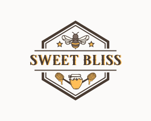 Organic Honey Bee logo design