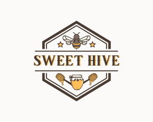 Organic Honey Bee logo design