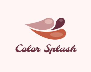 Color Splash Lips logo design