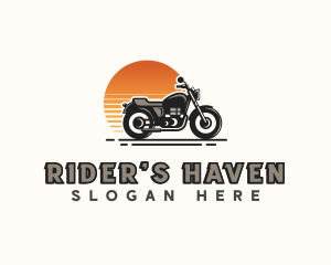 Motorbike Vehicle Rider logo design