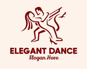 Ballroom Dancing People logo design