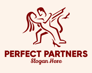 Ballroom Dancing People logo design