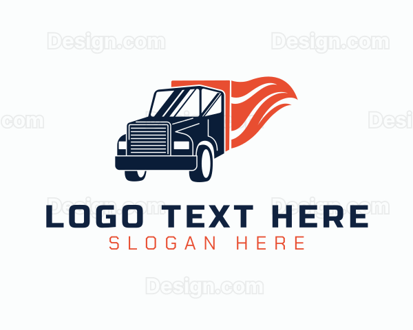 Logistics Trailer Truck Logo