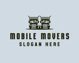 Trailer Truck Delivery logo design