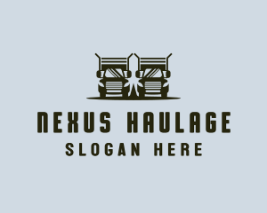 Trailer Truck Delivery logo design