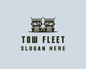 Trailer Truck Delivery logo design