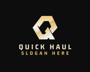 Golden Industrial Construction logo design