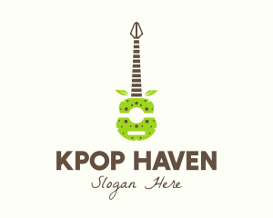 Natural Organic Guitar logo design