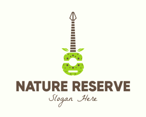 Natural Organic Guitar logo design