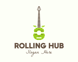 Natural Organic Guitar logo design