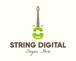 Natural Organic Guitar logo design