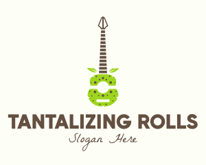 Natural Organic Guitar logo design