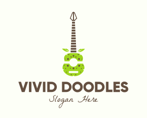 Natural Organic Guitar logo design