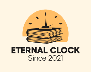 Clock Learning Book logo design