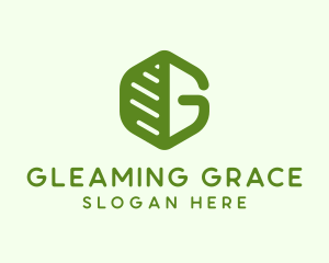 Organic Green Letter G logo design