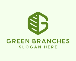 Organic Green Letter G logo design