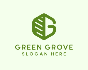 Organic Green Letter G logo design