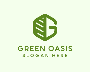 Organic Green Letter G logo design