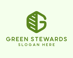 Organic Green Letter G logo design