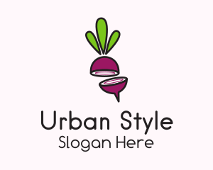Sliced Onion Plant Logo