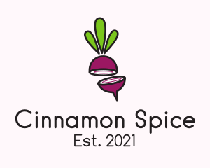 Sliced Onion Plant logo design