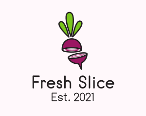 Sliced Onion Plant logo design