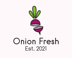 Sliced Onion Plant logo