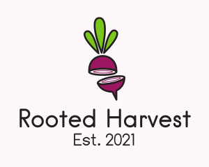 Sliced Onion Plant logo design