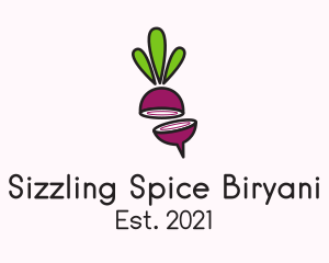 Sliced Onion Plant logo design