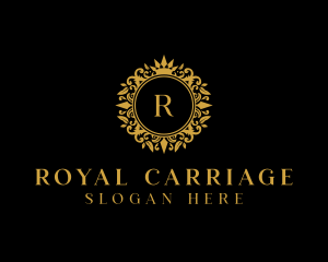 Royal Crown Wreath logo design